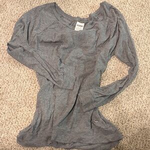 2000s PINK Victoria's Secret Heather Gray Long Sleeve Tee